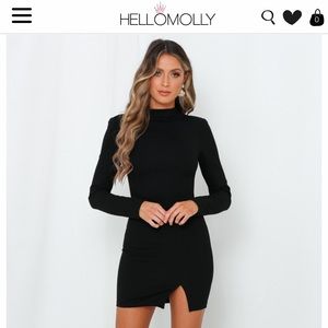 NWT! Hello Molly black body-con dress